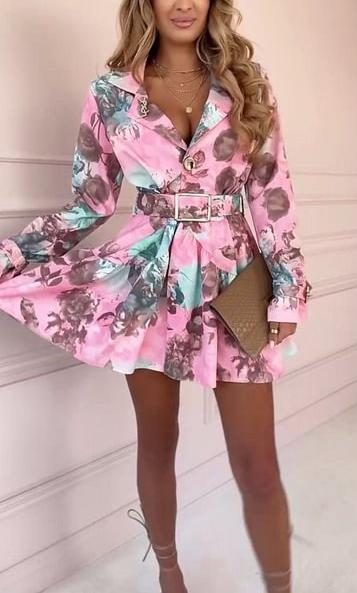 Floral Colorblock Mini Bodysuit